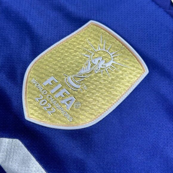 Adidas Lionel Messi #10 Argentina Adidas Qatar 2022 World Cup Away Jersey Purple - Picture 5 of 8